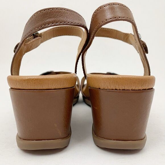 DANSKO Arielle Brown Leather Strappy Sandals - Size 38 NWOB - Picture 5 of 6